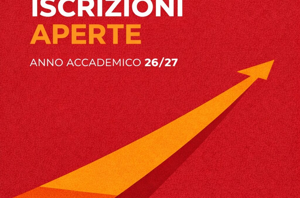 Aperte le iscrizioni per l’Anno Accademico 2026/27